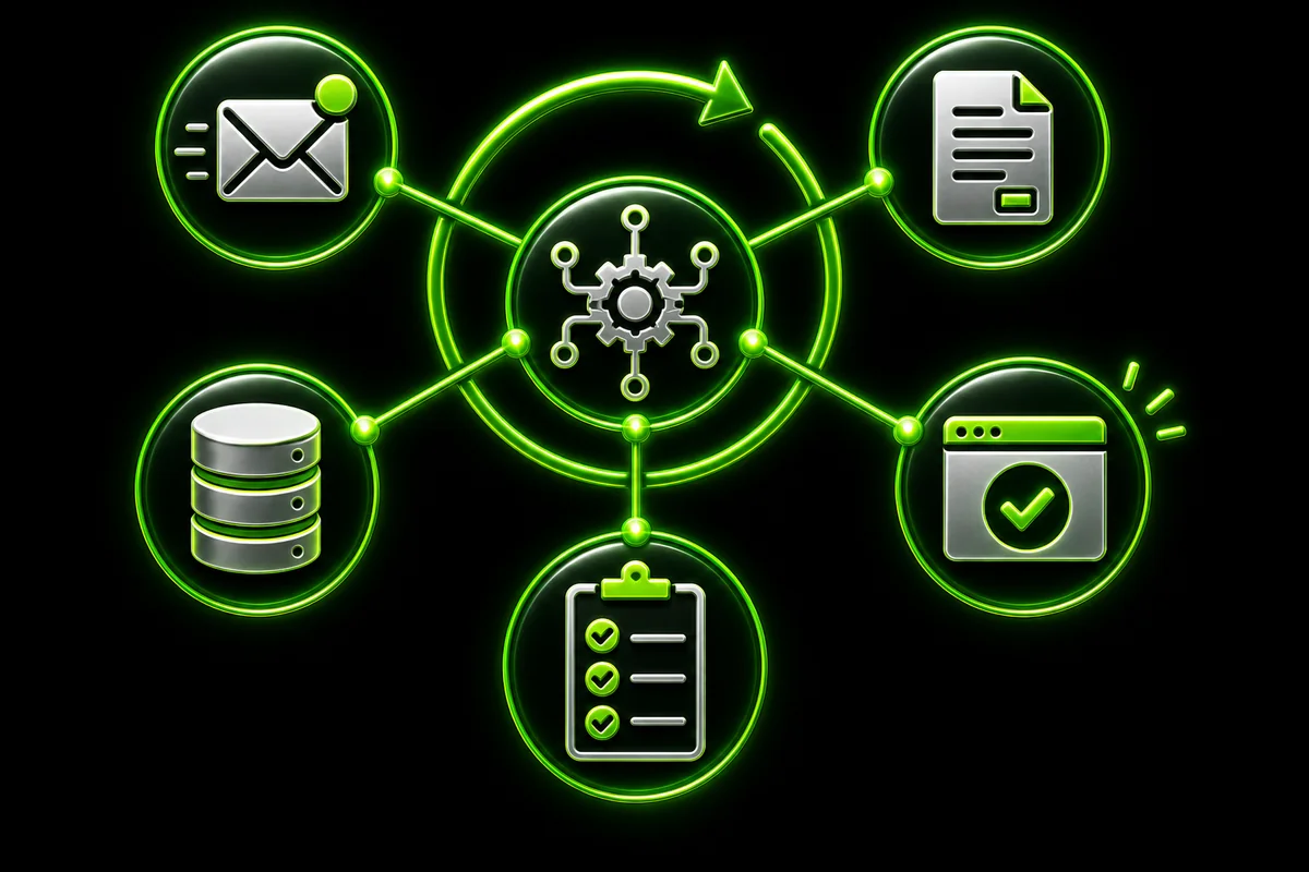 Ein automatisierter Workflow verbindet die täglichen Aufgaben und Ergebnisse